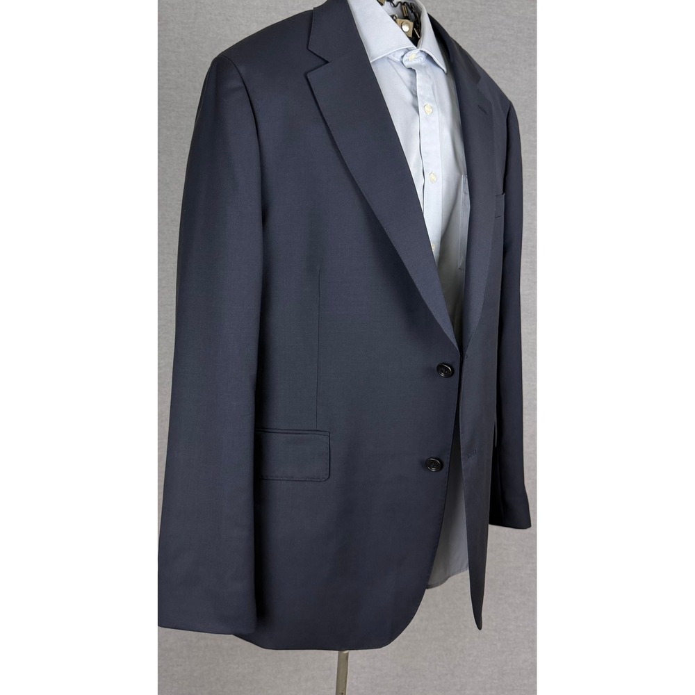 Charles Tyrwhitt Mens Navy Blue Super 100s Wool Classic Fit Blazer Jacket 48R